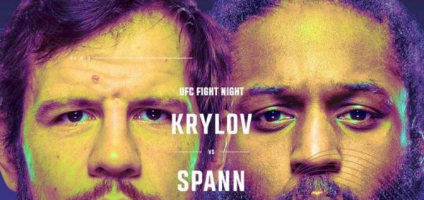 Прямая трансляция UFC — Крылов против Спэнна. Где смотреть?